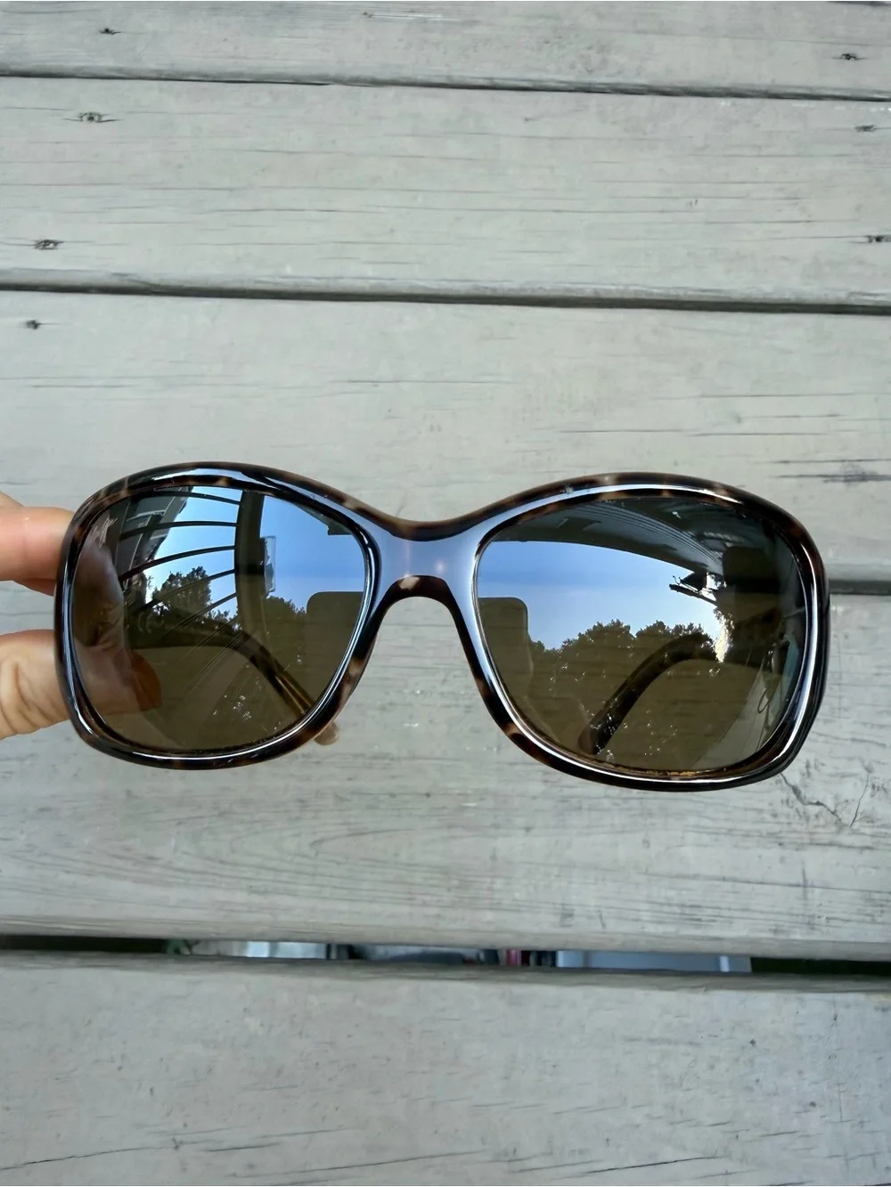 Maui Jim Pearl City Tortoise Frame Sunglasses